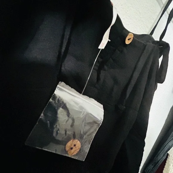 NEW Free People Black Struttin Set Pant Crop Top Size Small - Picture 14 of 14